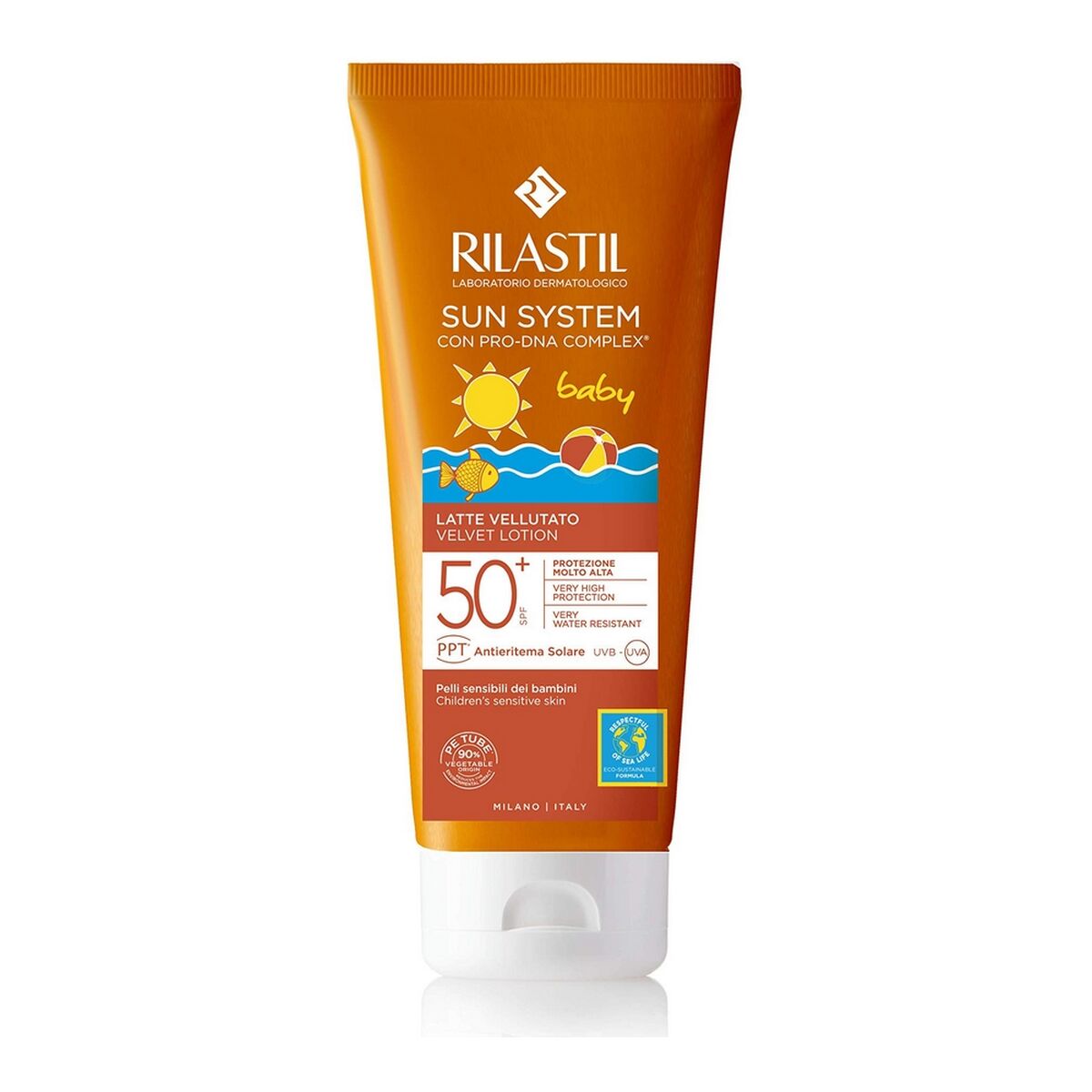 Sun Milk for Children Rilastil Sun System Baby Spf 50+ 200 ml