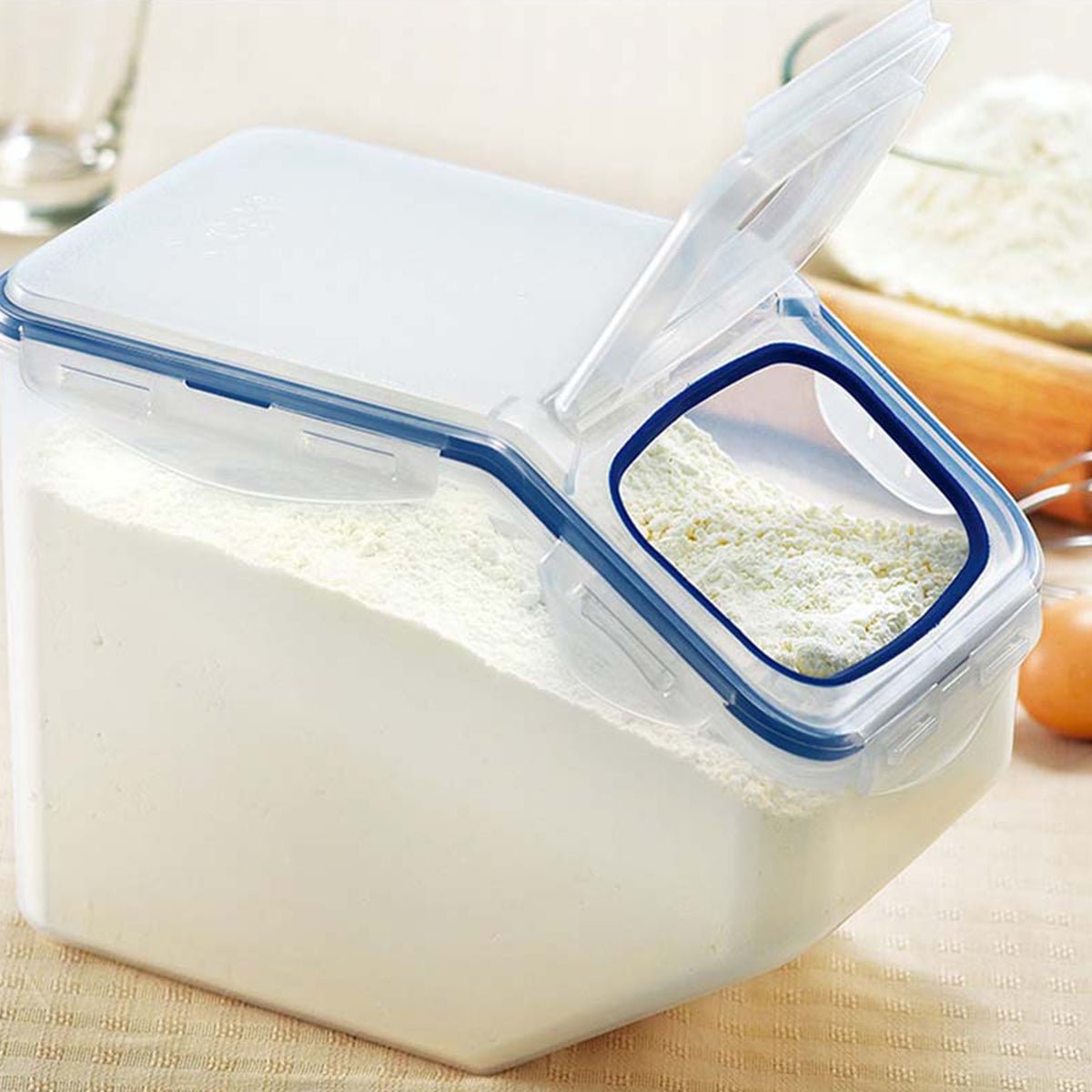 Classic 2pc Rectangular Tapered Blue Food Container Set 10L - Versatile Storage for Your Needs
